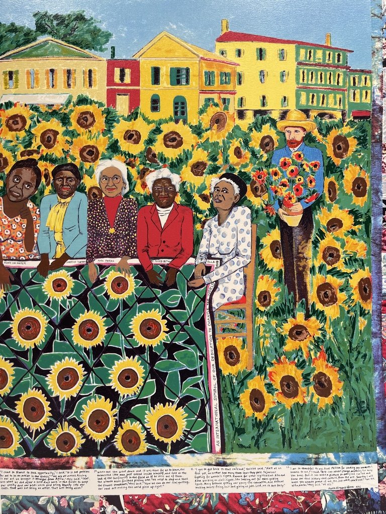 Ringgold, Faith, (The Sunflowers Quilting Bee at Arles) – Black