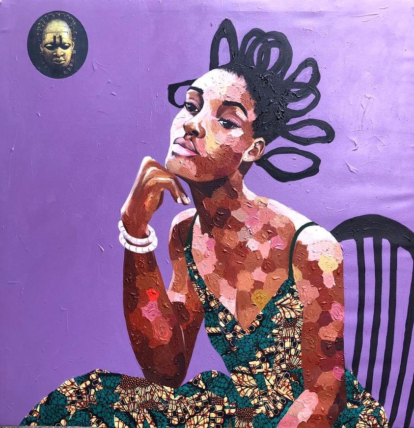 Chioma, Sophia (Masked Tranquility) Black Art In America™ Gallery