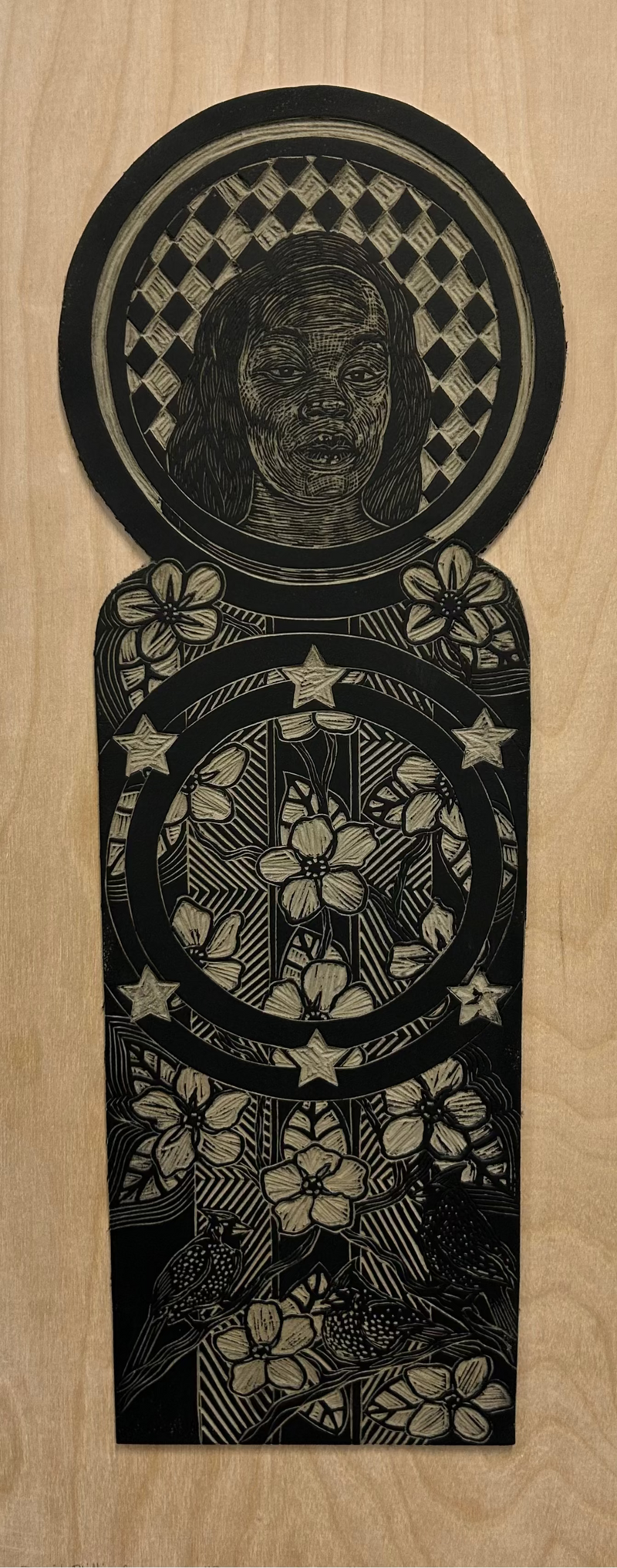 Phillips, Derrick, (Prayers For Breonna - Linocut Block)