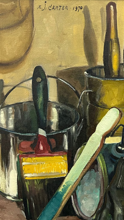 Carter, Albert, (Still Life With Canvas)