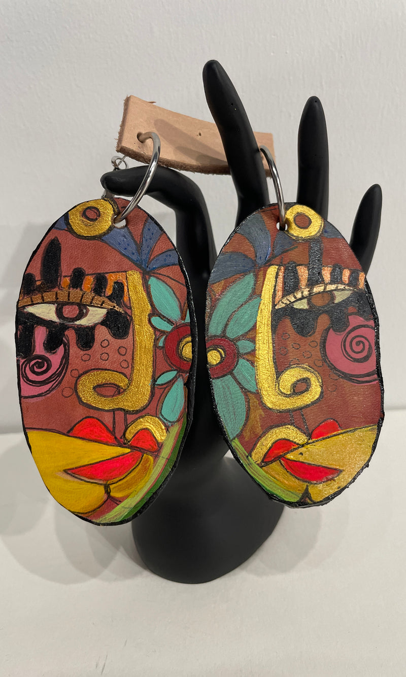 Mitchell, Tonia (Handmade Leather Earrings 