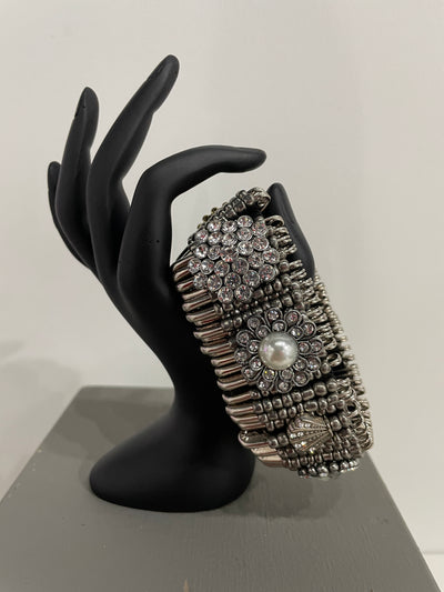Safety Pin Bracelets by K. Joy Peters (Floral)