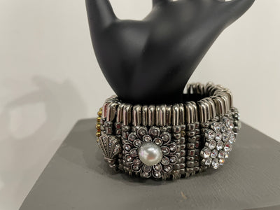 Safety Pin Bracelets by K. Joy Peters (Floral)