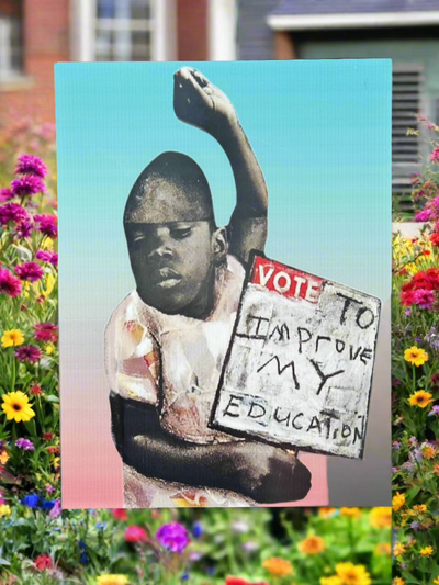 Political Yard Sign, "There's A Leader In Me" by Najee Dorsey