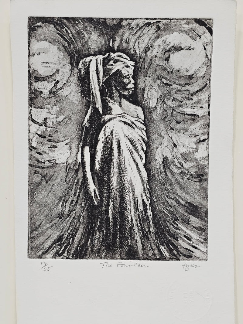 Tyus Artist Tyus, Ronald Kofi, (The Fountain) – Black Art In America™ Gallery & Gardens