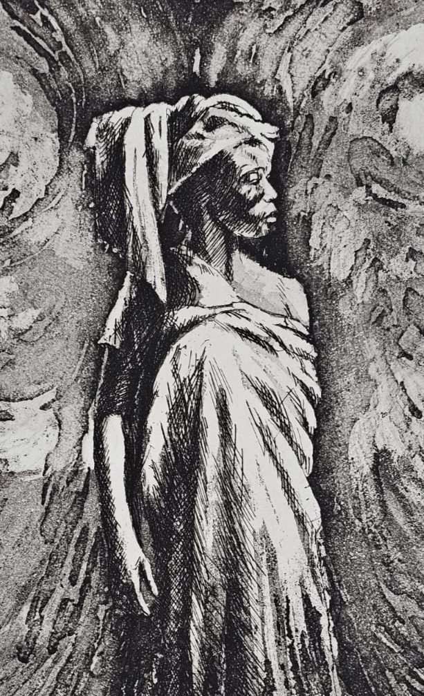 Tyus Artist Tyus, Ronald Kofi, (The Fountain) – Black Art In America™ Gallery & Gardens