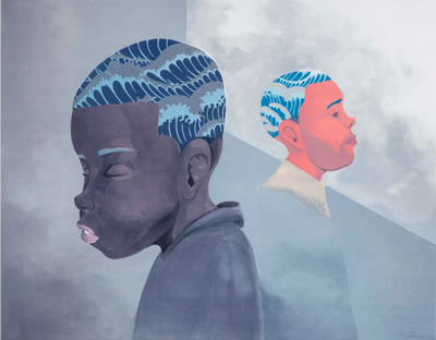 Brantley, Hebru, (Two Men Sporting Waves)