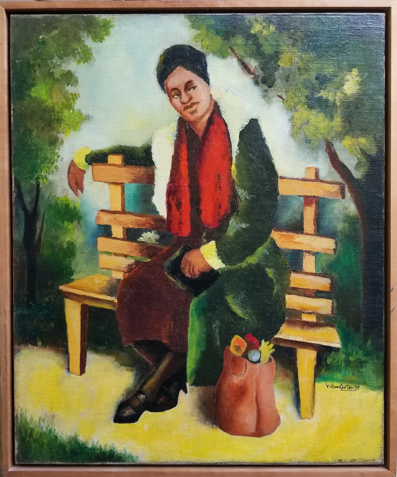 Carter, William S., (Untitled 1939 (Woman on Bench)