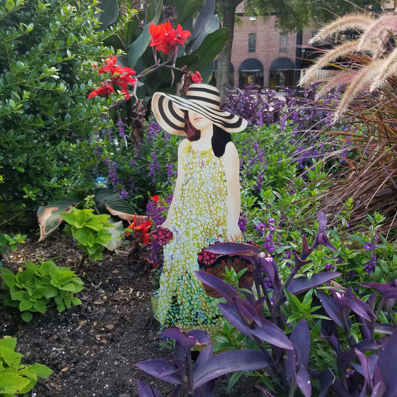 Garden Art (small) - Picking Flowers