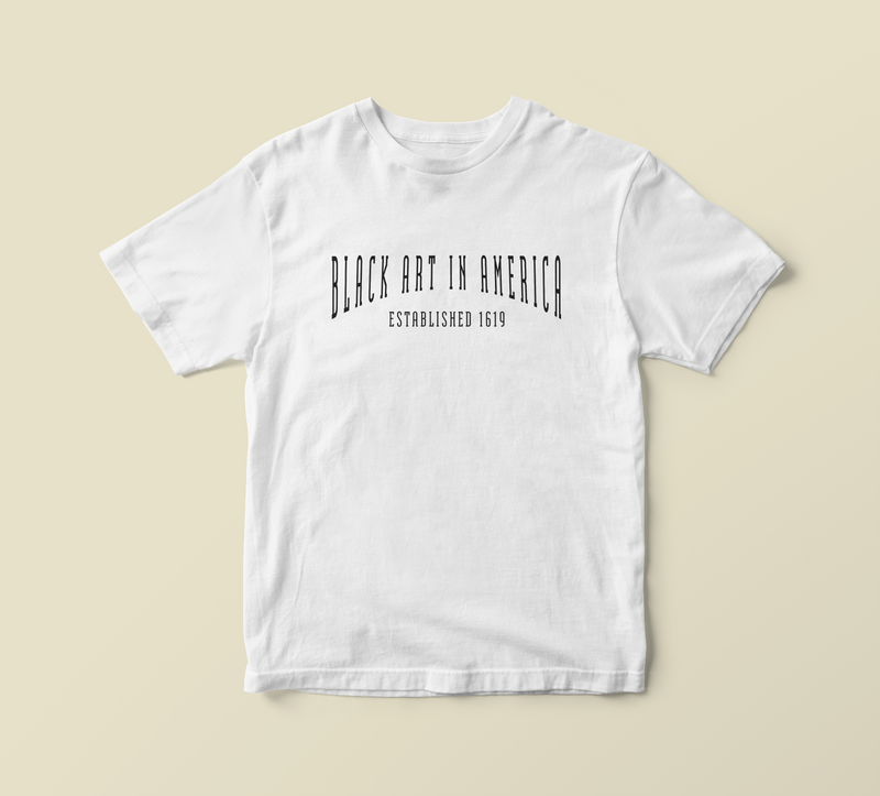Black Art In America (Collector T-Shirt, Est. 1619 WHITE)