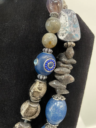 Double Strand Beaded Necklace