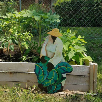Garden Art - Big Mama Picking Greens