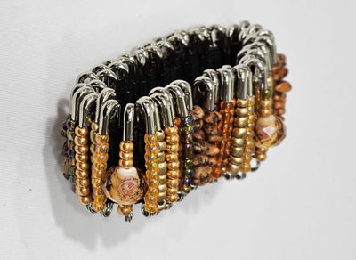Safety Pin Bracelets by K. Joy Peters (Golden)