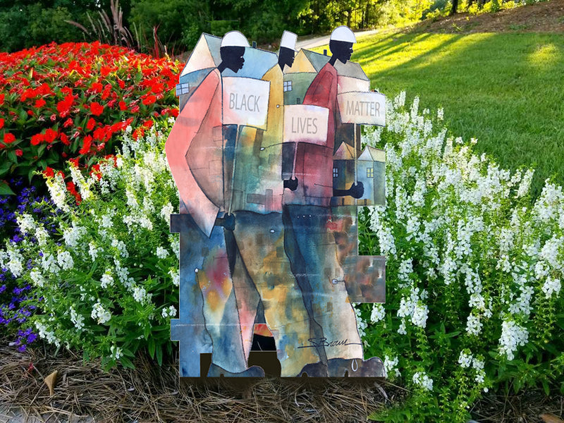 Garden Art - Black Lives Matter by Stacey Brown