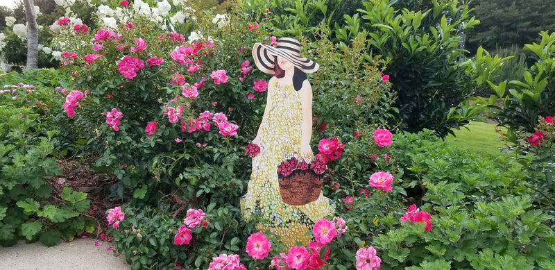Garden Art (small) - Picking Flowers
