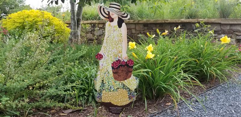 Garden Art (small) - Picking Flowers