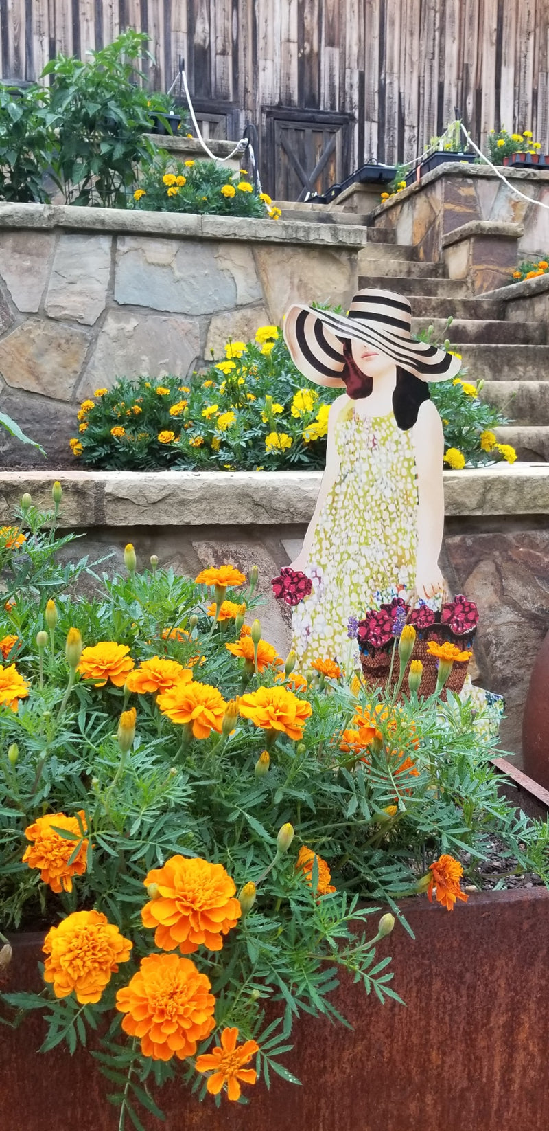 Garden Art (small) - Picking Flowers