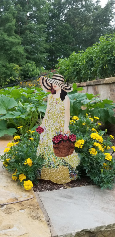 Garden Art (small) - Picking Flowers