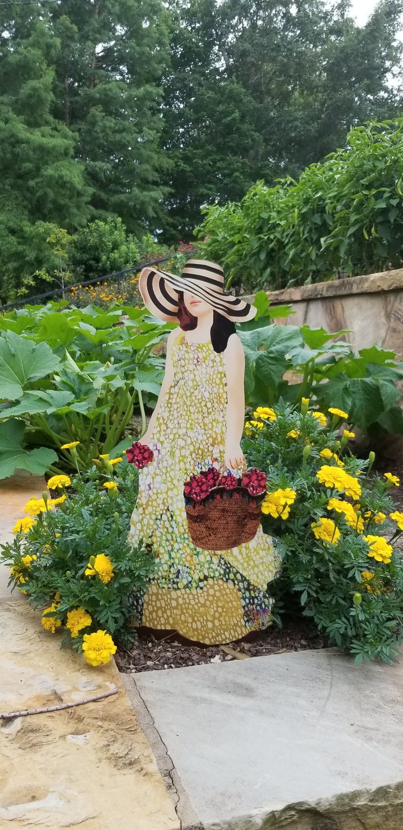 Garden Art (small) - Picking Flowers