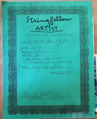 Stringfellow, Allen, (You Must Be Born Of Water)